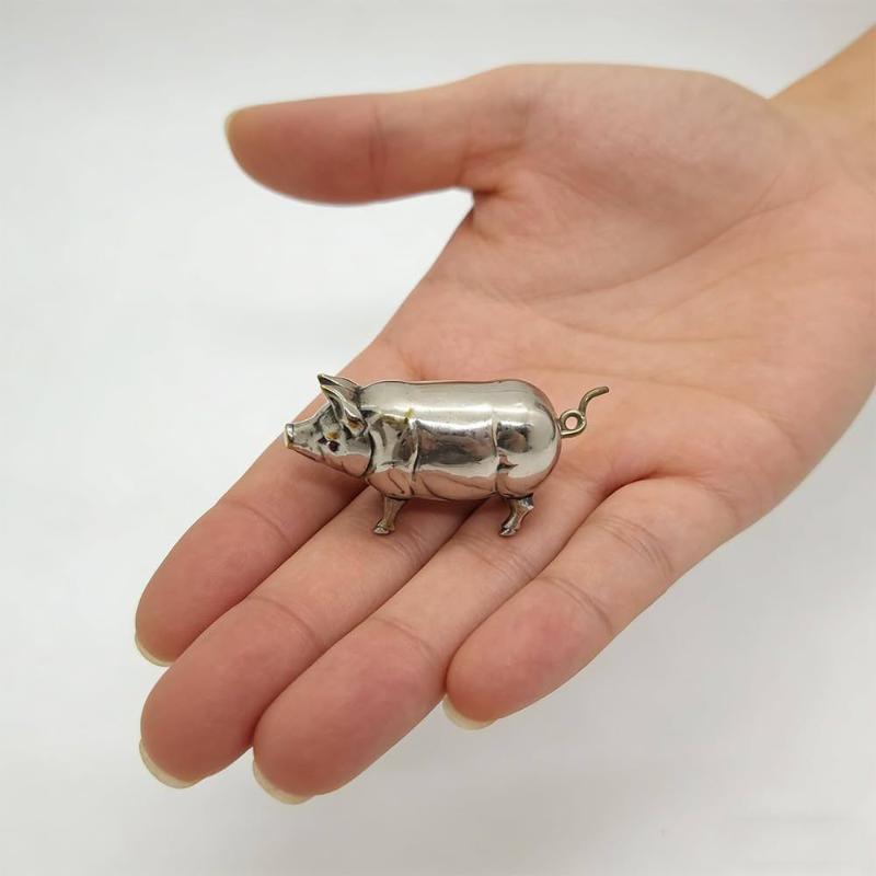 (Ce14)Antique Pig Mini Tape Me - огляд і ціна Sewing Gauge Ruler